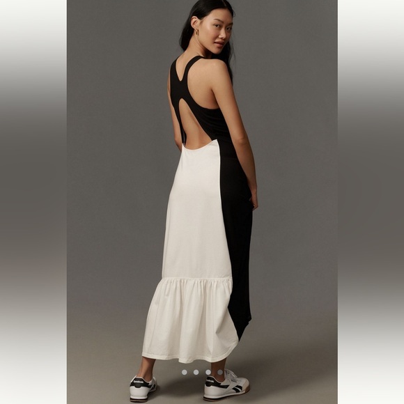 Anthropologie Daily Practice Colorblock Racer Midi dress - Picture 2 of 5